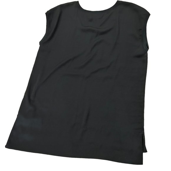 DKNY Jeans Black Sleeveless Beaded Tunic Size L - Picture 5 of 6